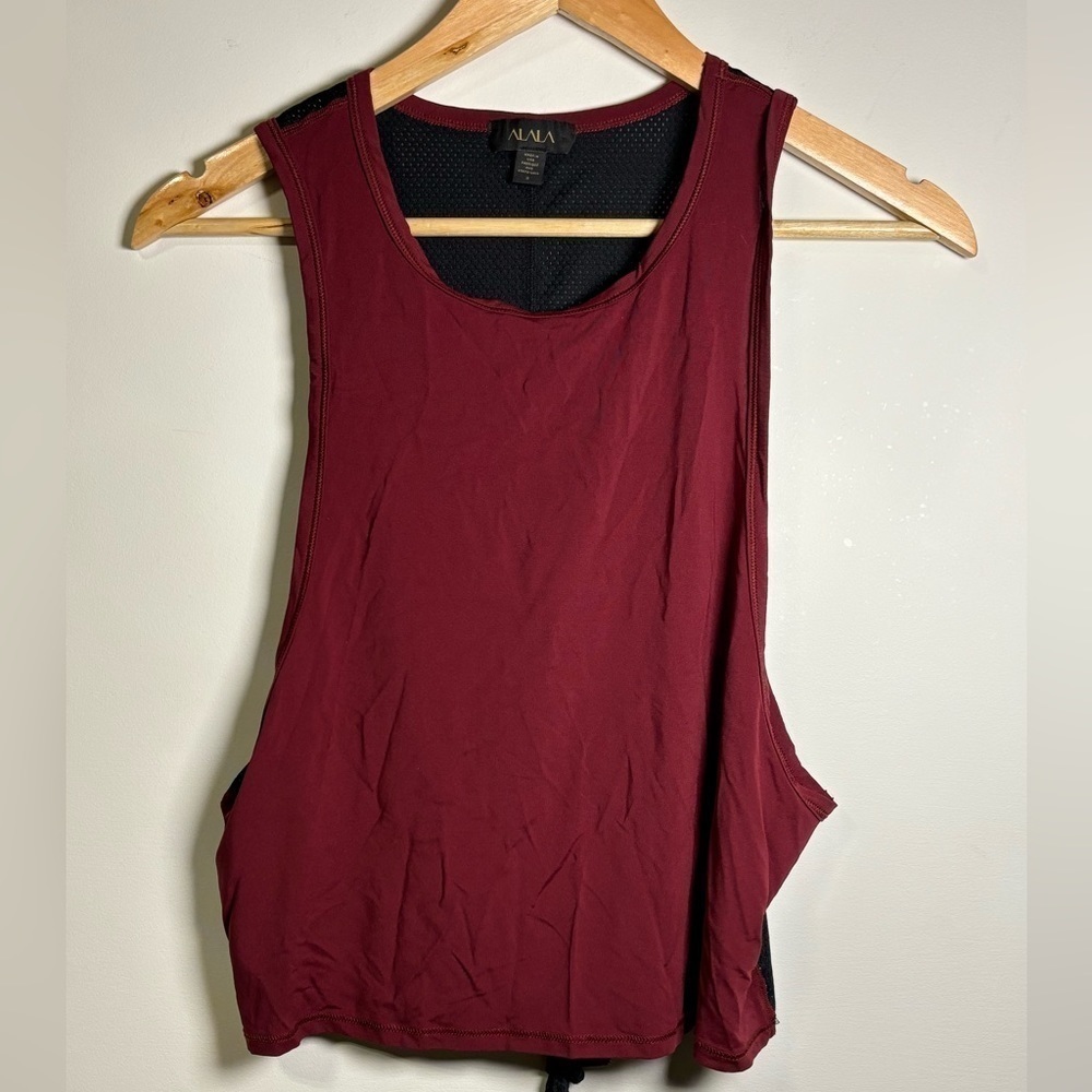 Alala-Mesh Tie Back Tank
